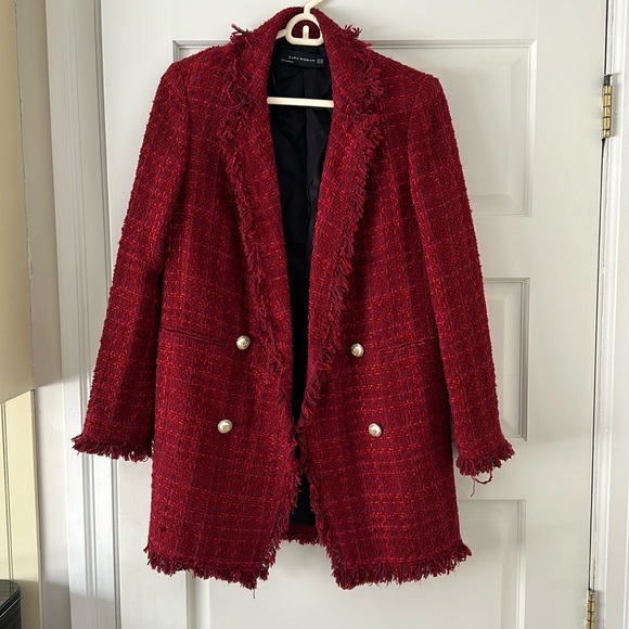 Chanel Style Tweed Blazer from Zara size XS - Picture 2 of 7